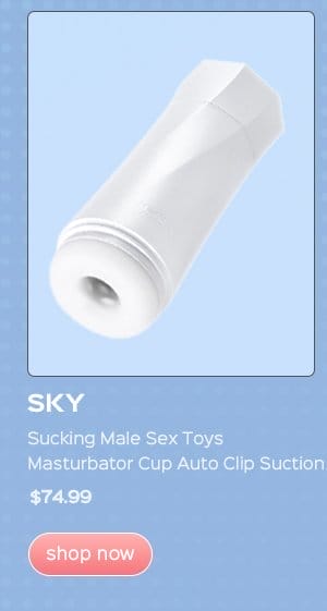 SKY Sucking Male Sex Toys Masturbator Cup Auto Clip Suction