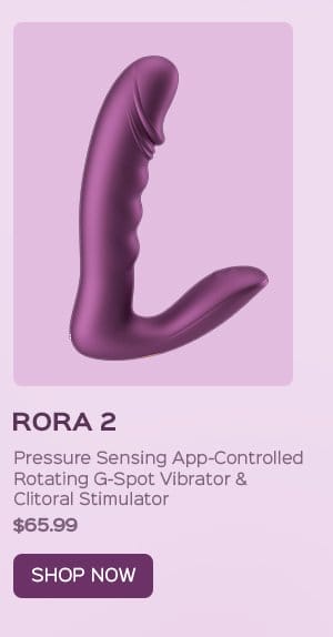 RORA 2 Pressure Sensing App-Controlled Rotating G-Spot Vibrator & Clitoral Stimulator