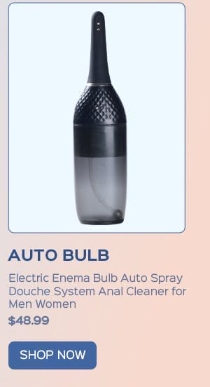 AUTO BULB Electric Enema Bulb Auto Spray Douche System Anal Cleaner for Men Women
