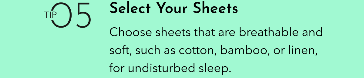 Select Your Sheets
