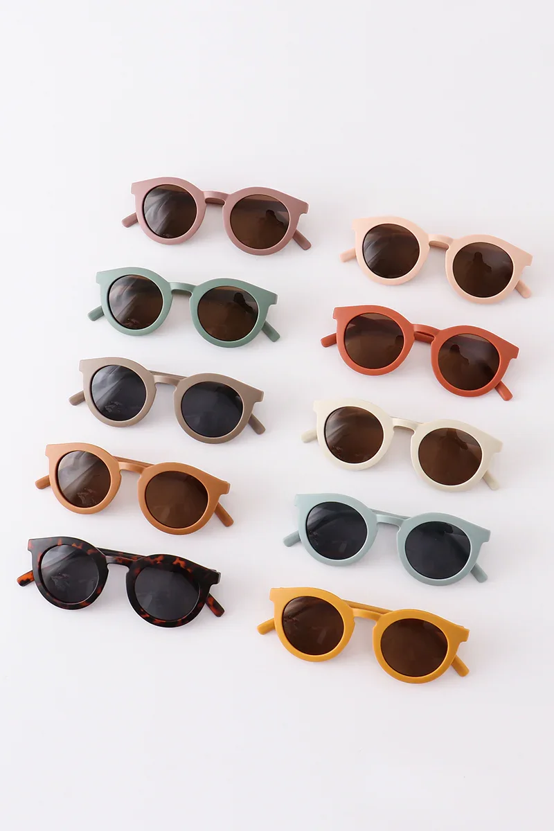 Image of retro round sunglasses UV400 For Adult