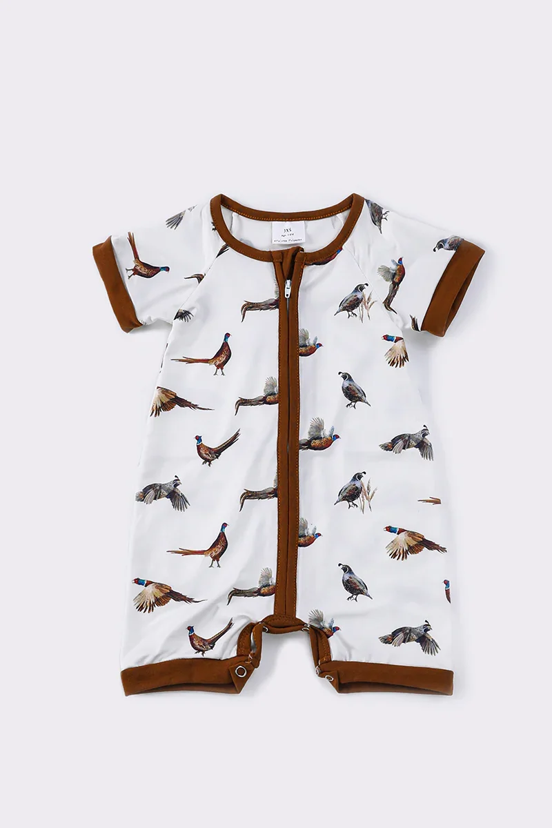 Image of Brown mallard boy romper