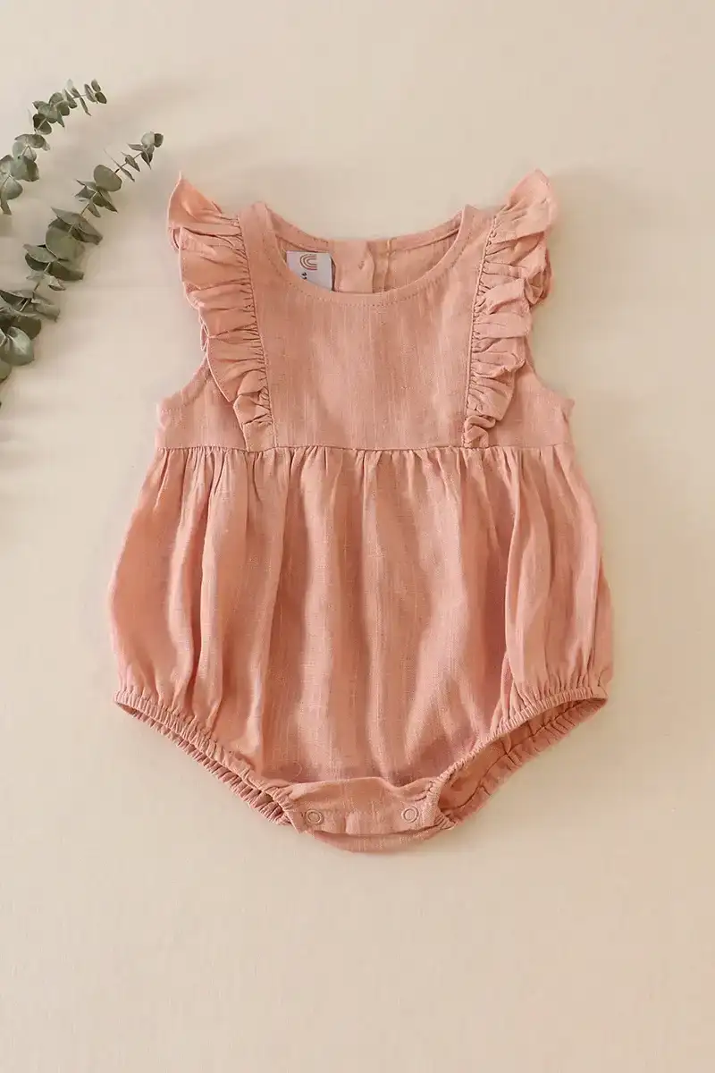 peach-linen-girl-ruffle-bubble