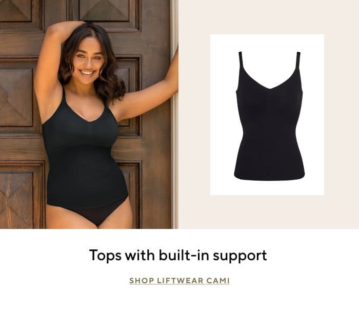 Tops with built-in support | SHOP LIFTWEAR CAMI