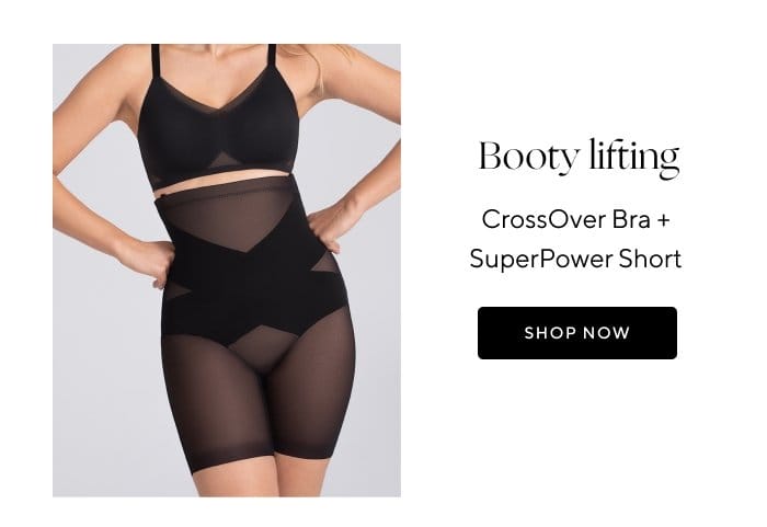 Booty lifting | CrossOver Bra + SuperPower Short | SHOP NOW 