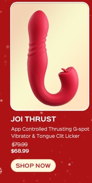 JOI THRUST App Controlled Thrusting G-spot Vibrator & Tongue Clit Licker