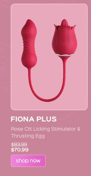 FIONA PLUS Rose Clit Licking Stimulator & Thrusting Egg