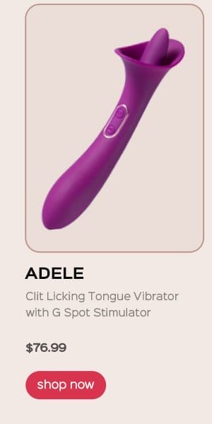 ADELE Clit Licking Tongue Vibrator with G Spot Stimulator