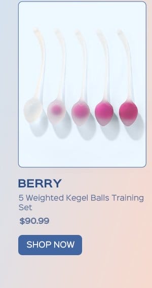 BERRY 5 Weighted Kegel Balls Training Set