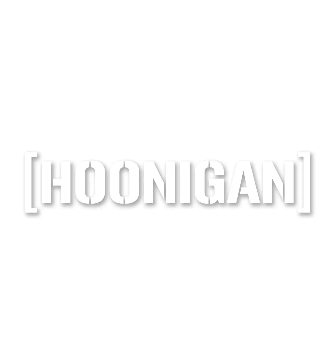 Image of Hoonigan SMALL DIE CUT BRACKET LOGO Sticker (10