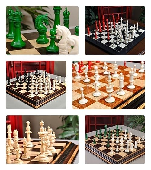 Luxury Bone Chess Pieces 