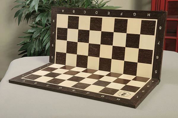 Folding African Palisander and Maple Wooden Tournament Chess Board
