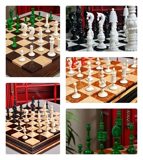 Bone Chess Pieces
