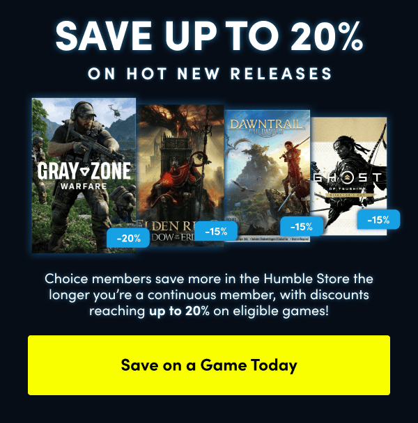 Save up to 20% on thousands of games in our store 