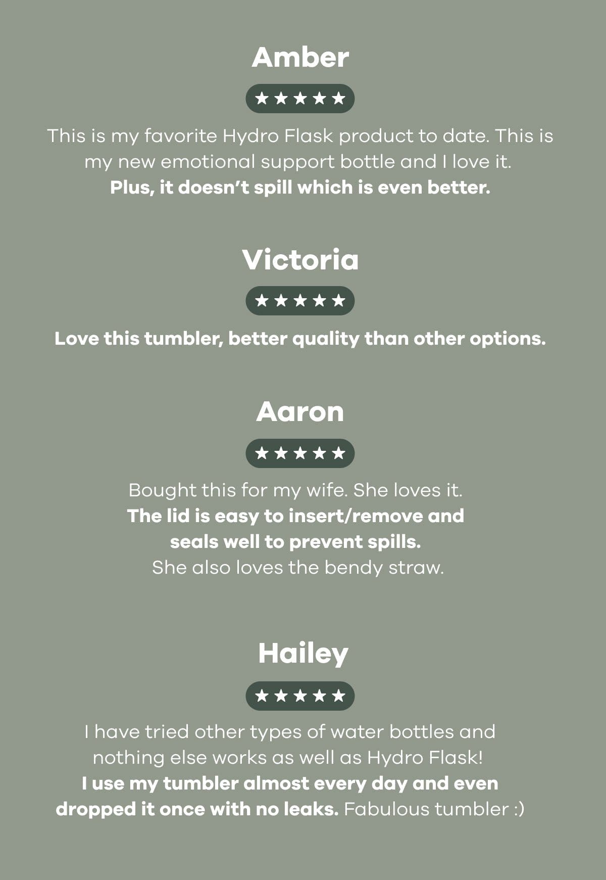 All Around Tumbler Customer Testimonials