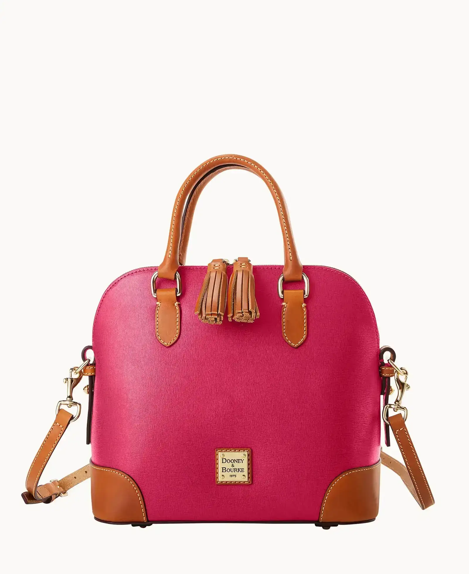 Saffiano Domed Satchel