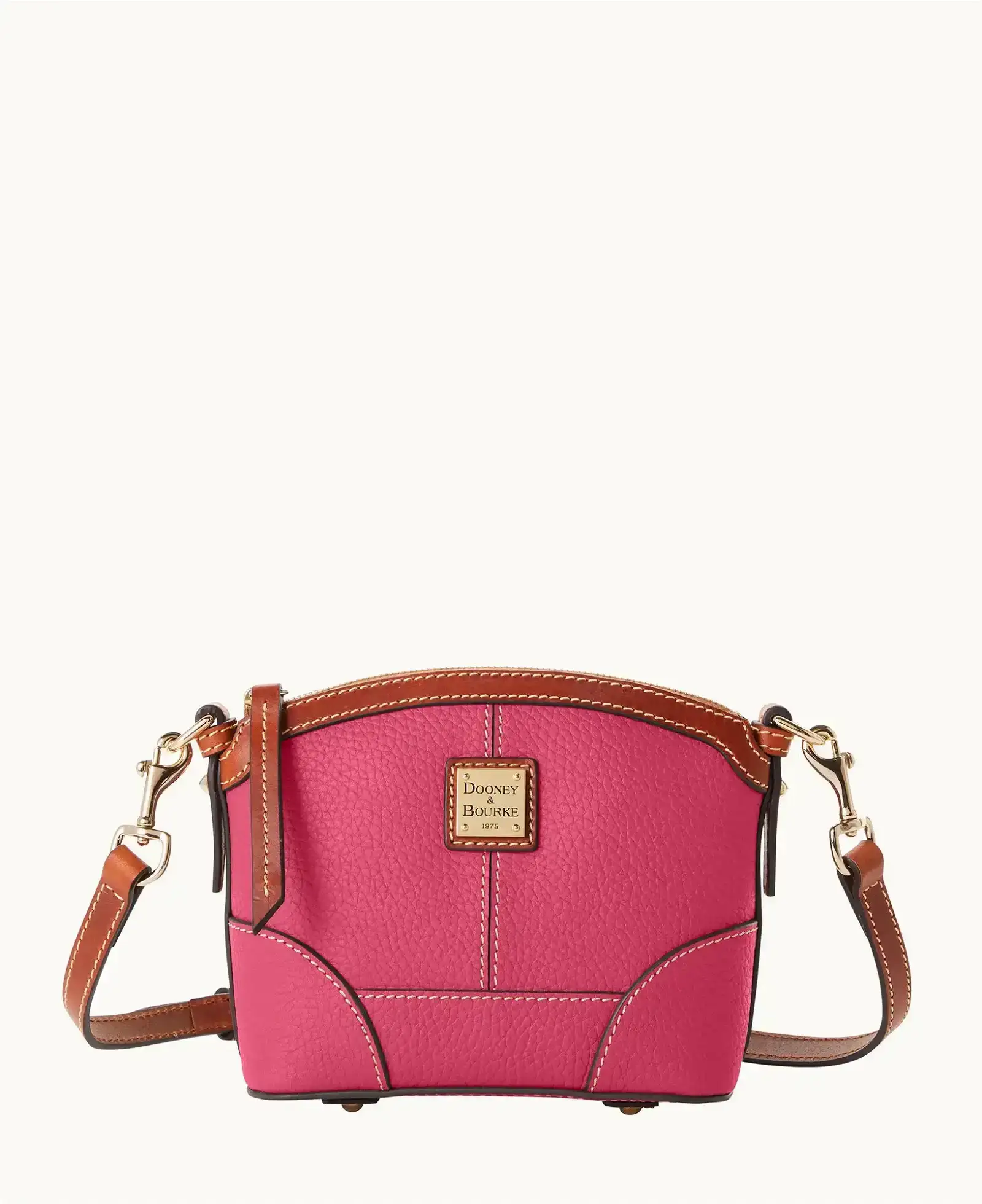 Pebble Grain Mini Domed Crossbody