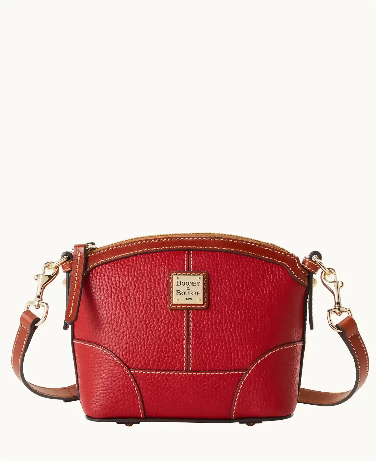 Pebble Grain Mini Domed Crossbody