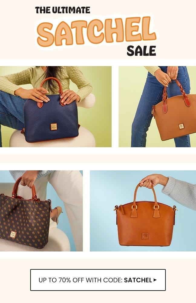 SAVE ON SATCHELS WITH CODE: SATCHEL