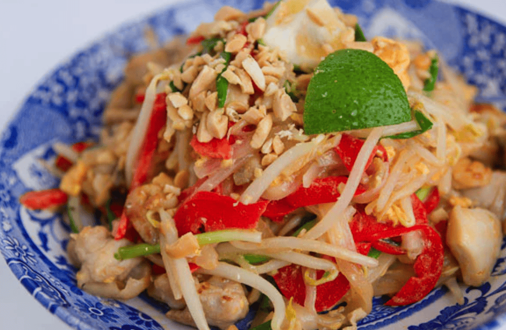 Stir Fried Noodles with Peanut Butter Sauce