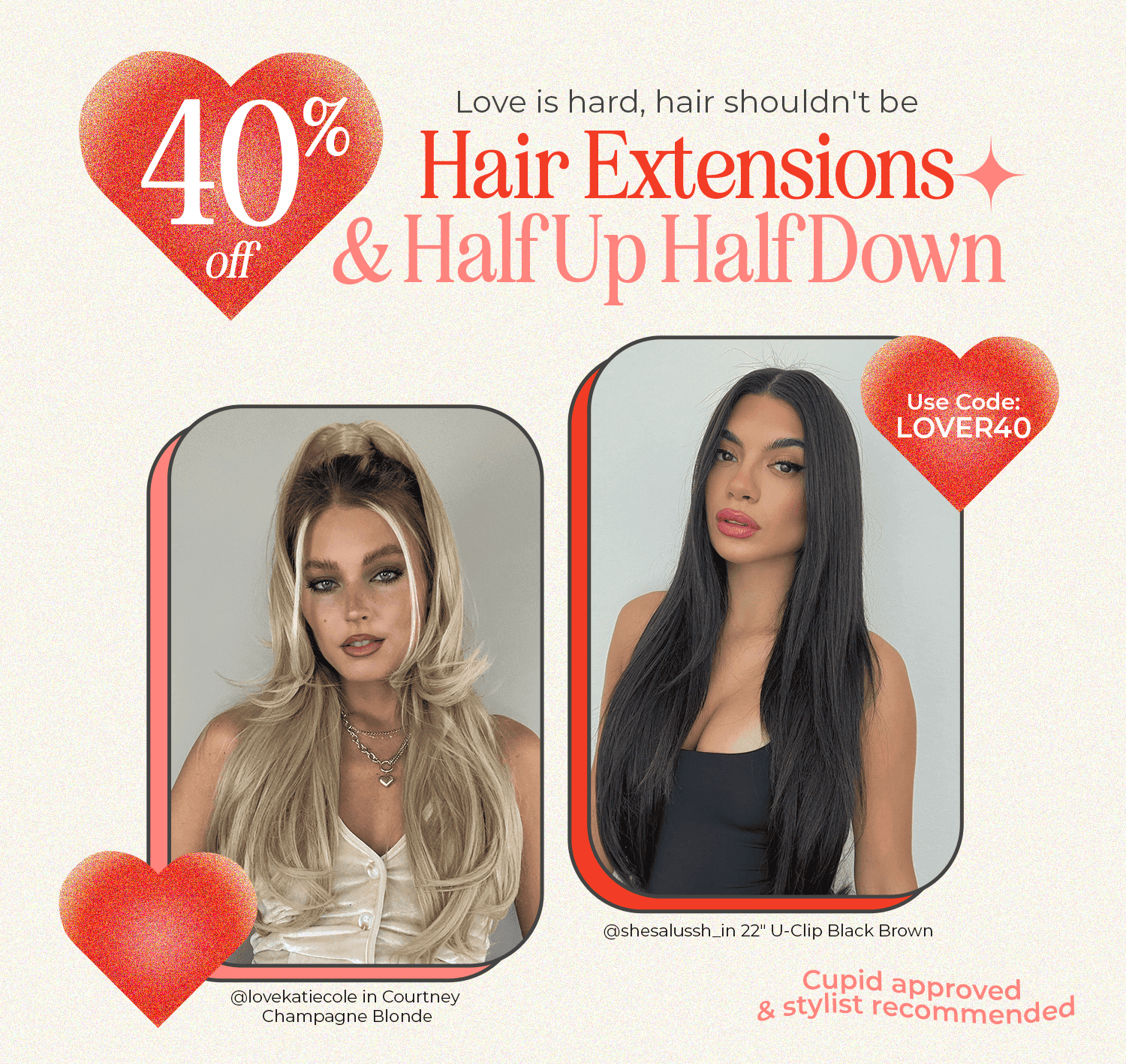 40% OFF EXTENSIONS