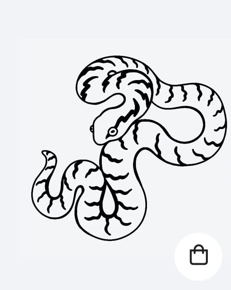 Slug Snake Tattoo