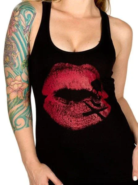 Image of Women's Kiss of Death Racerback Tank