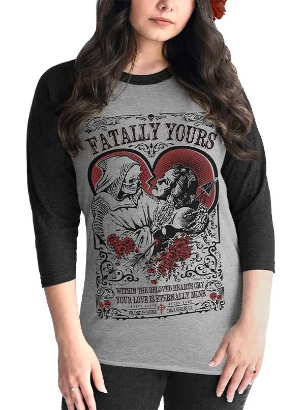 Image of Women's Fatally Yours Raglan Tee