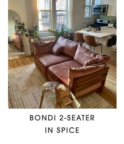 Modular Bondi 2-Seater Sofa in Spice