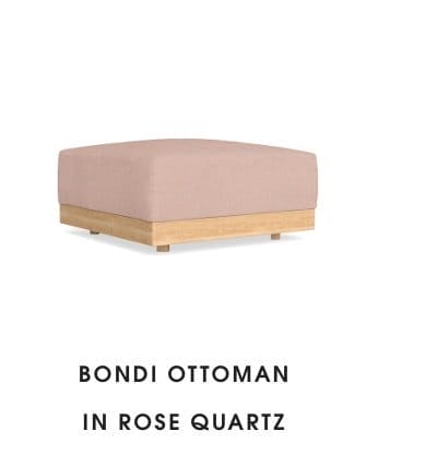 Modular Bondi Ottoman in Rose Quartz