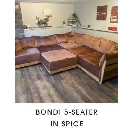 Modular Bondi 5-Seater Sofa in Spice