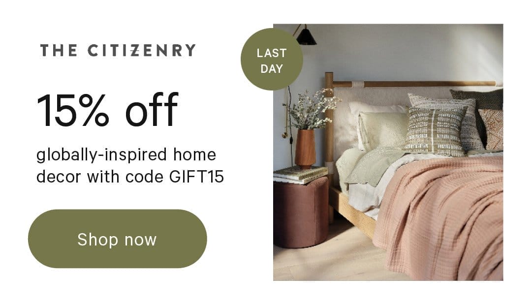 Up to 15% off the Citizenry