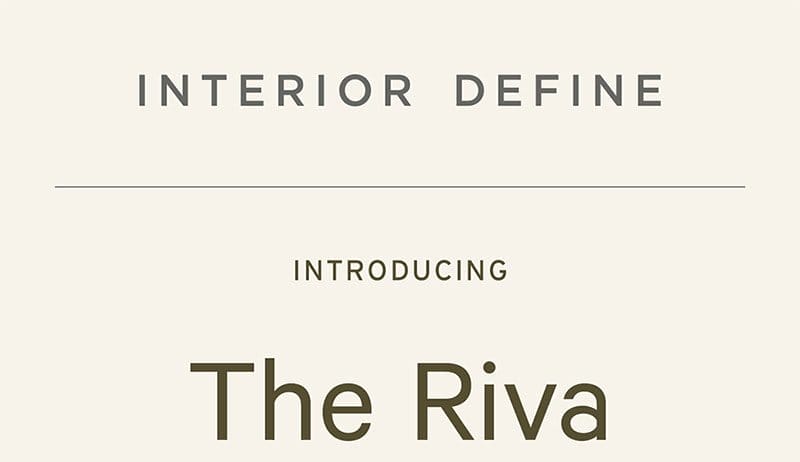 The Riva Outdoor Collection