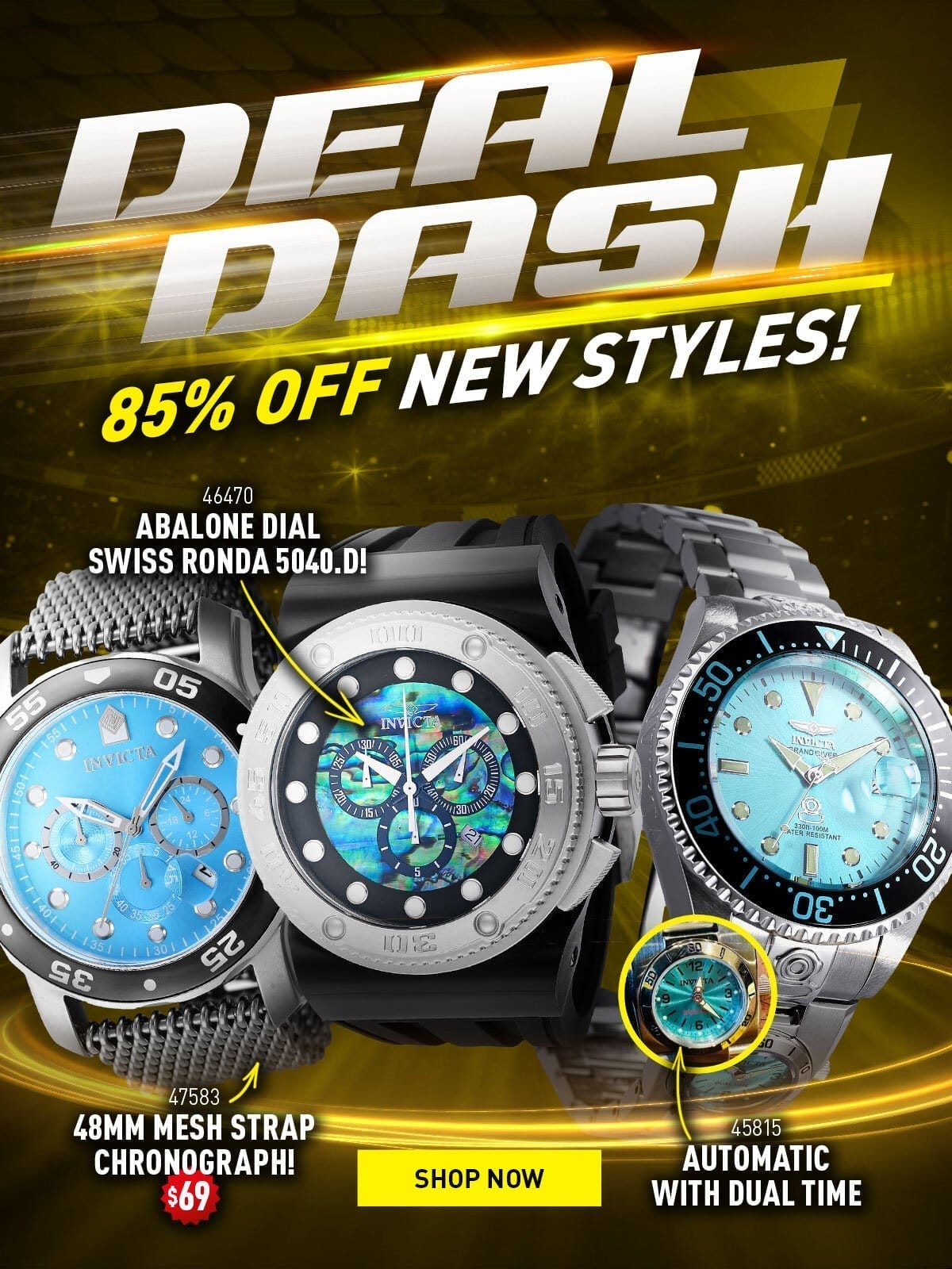 Deal Dash - 85% off new styles!