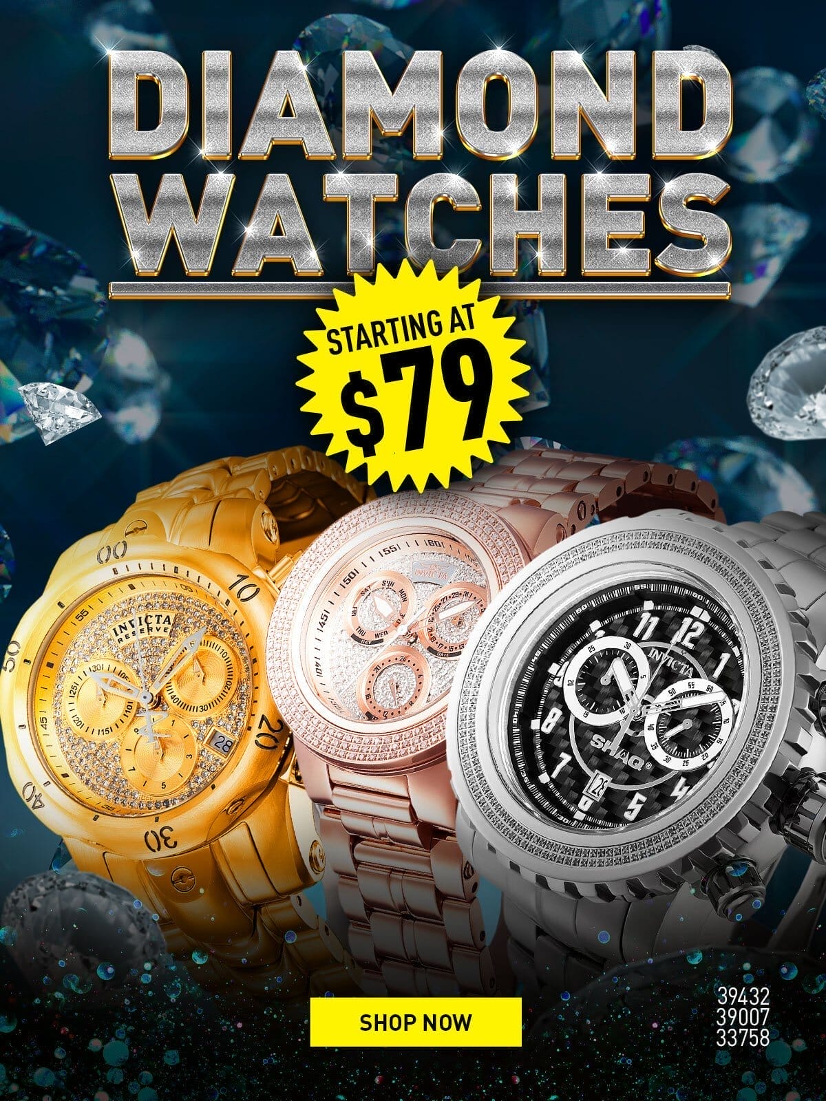 Diamond Watches - Starting at \\$79