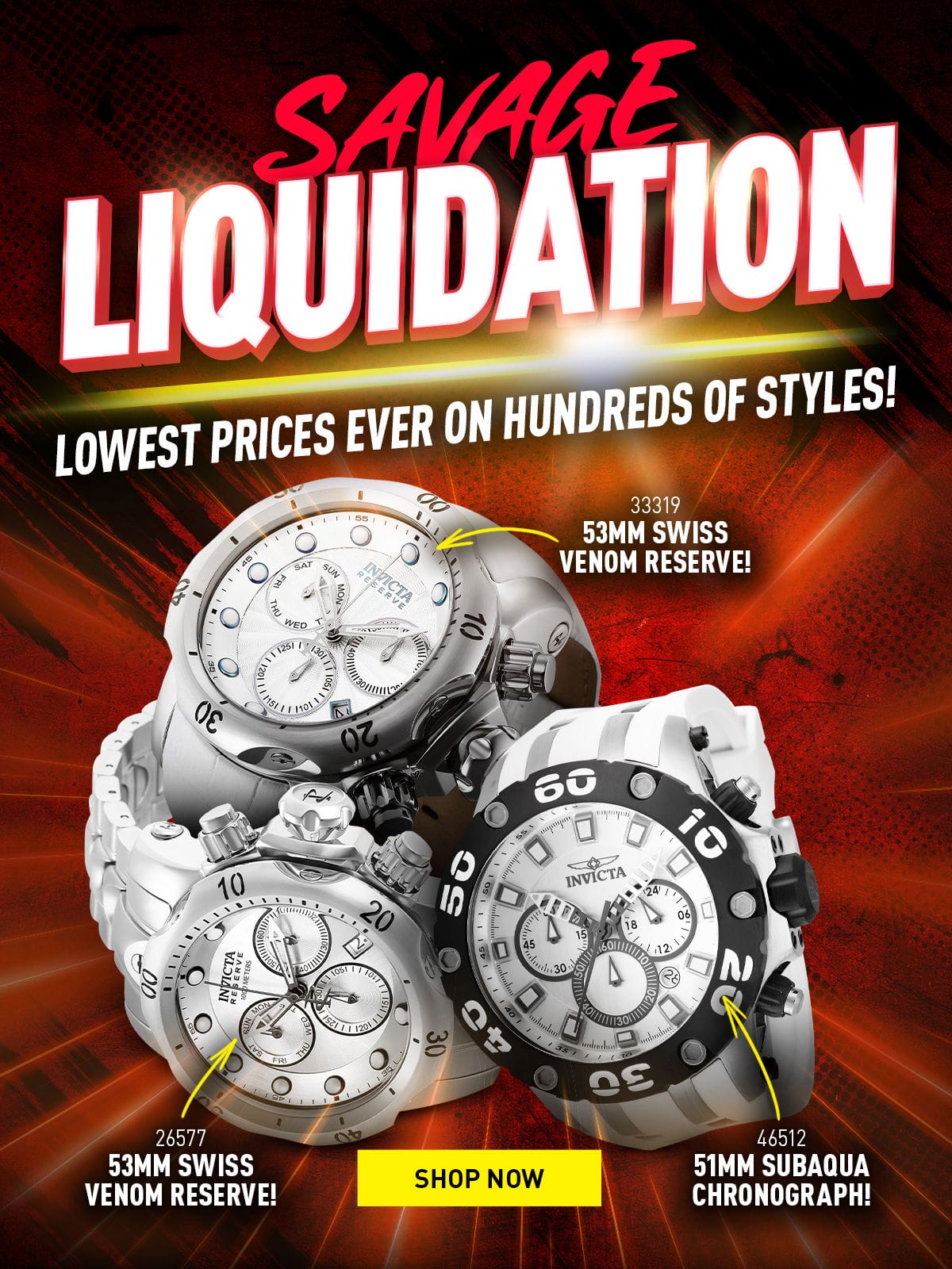 Savage Liquidation - Lowest Prices Ever on Hundreds of Styles