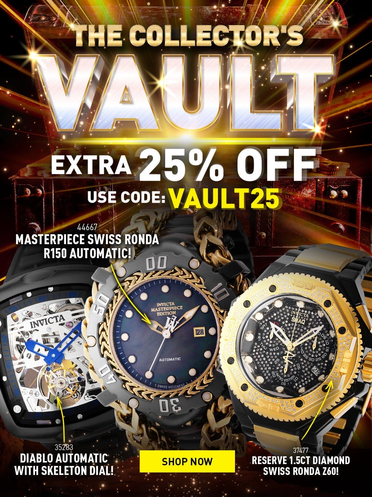 The collector's vault - Extra 25% off