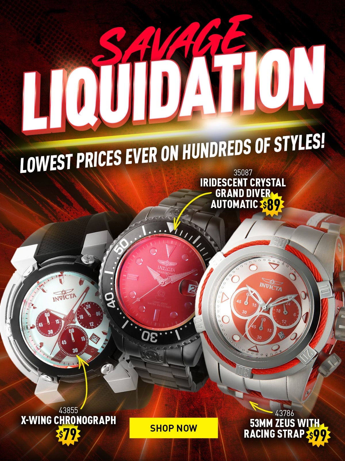 Savage Liquidation - Lowest Prices Ever on Hundreds of Styles