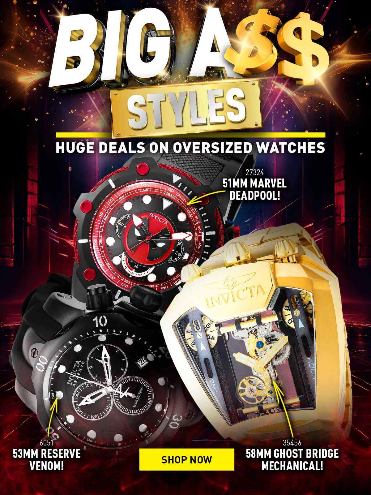 Big A\\$\\$ Styles - Huge Deals on Oversized Watches