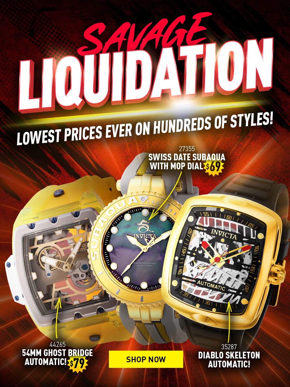 Savage Liquidation - Lowest Prices Ever on Hundreds of Styles