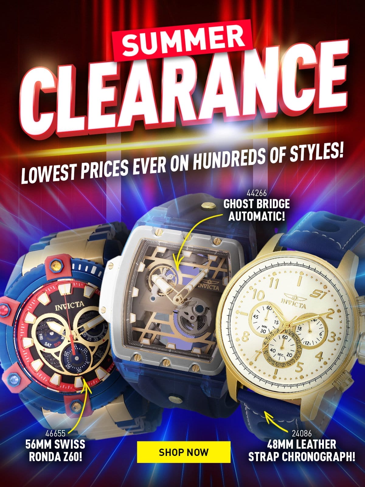 Summer Clearance - Lowest Prices Ever On Hundreds Of Styles!