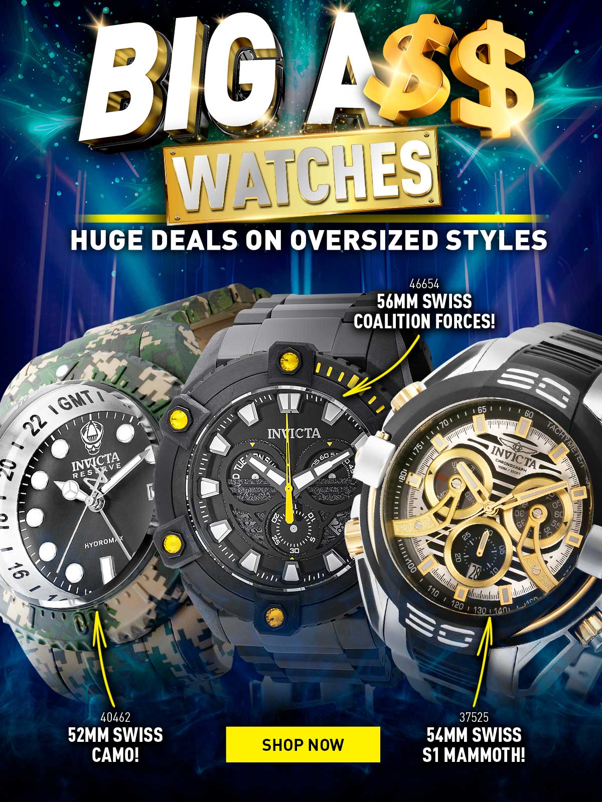 Big A\\$\\$ Watches - Huge Deals on Oversized Watches