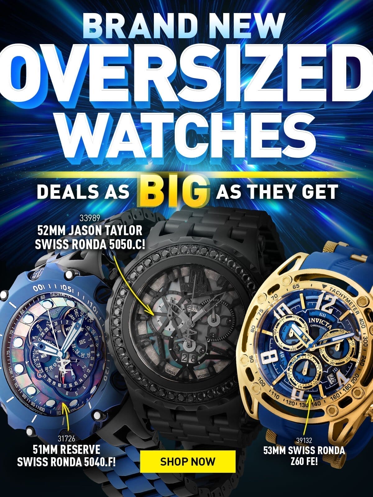 Brand new oversized watches - Deals as big as they get