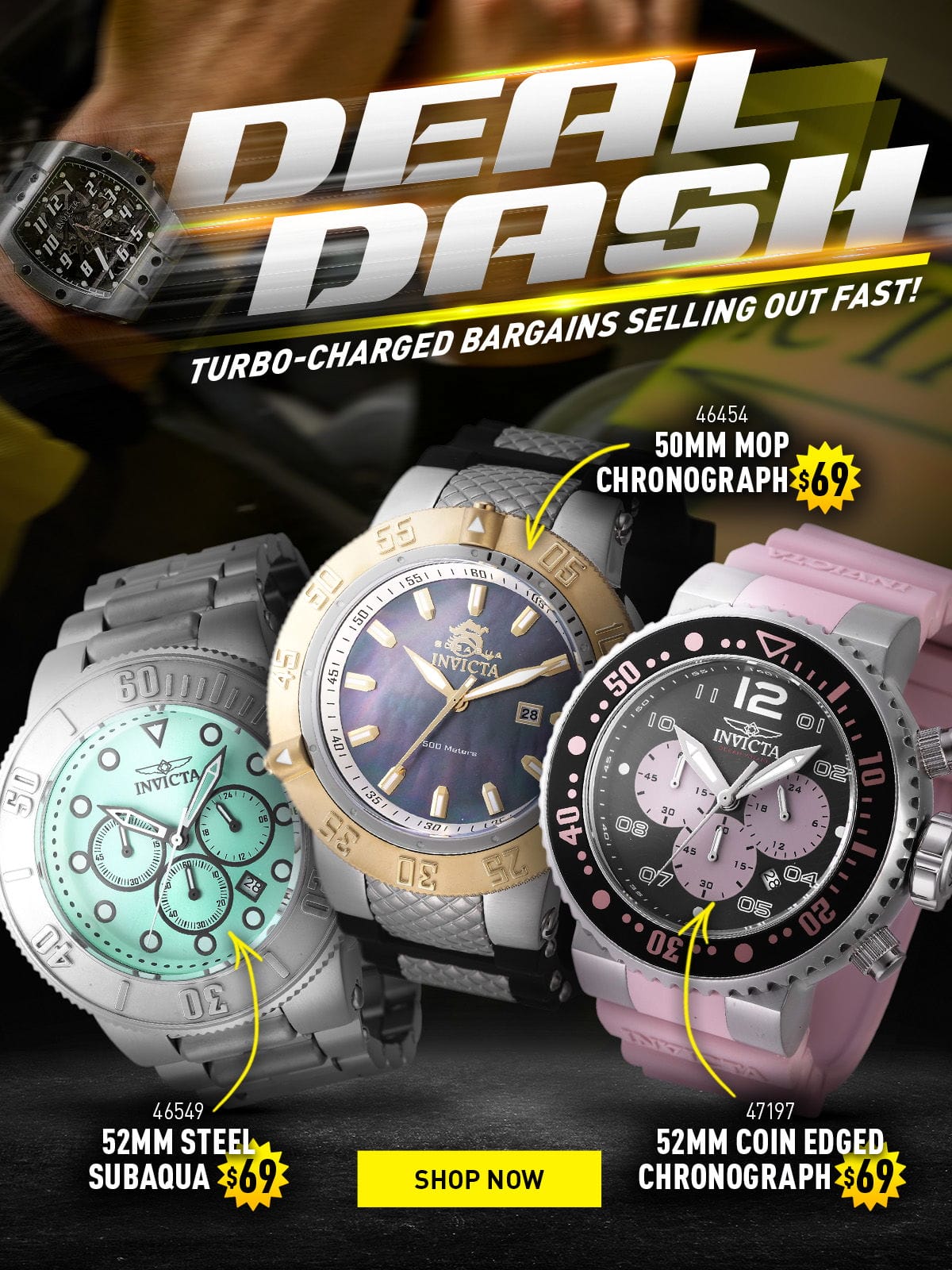 Deal Dash - Turbo-Charged Bargains Selling Out Fast!