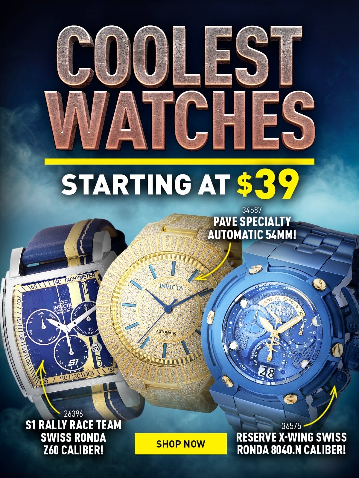 Coolest Watches - Starting at \\$39