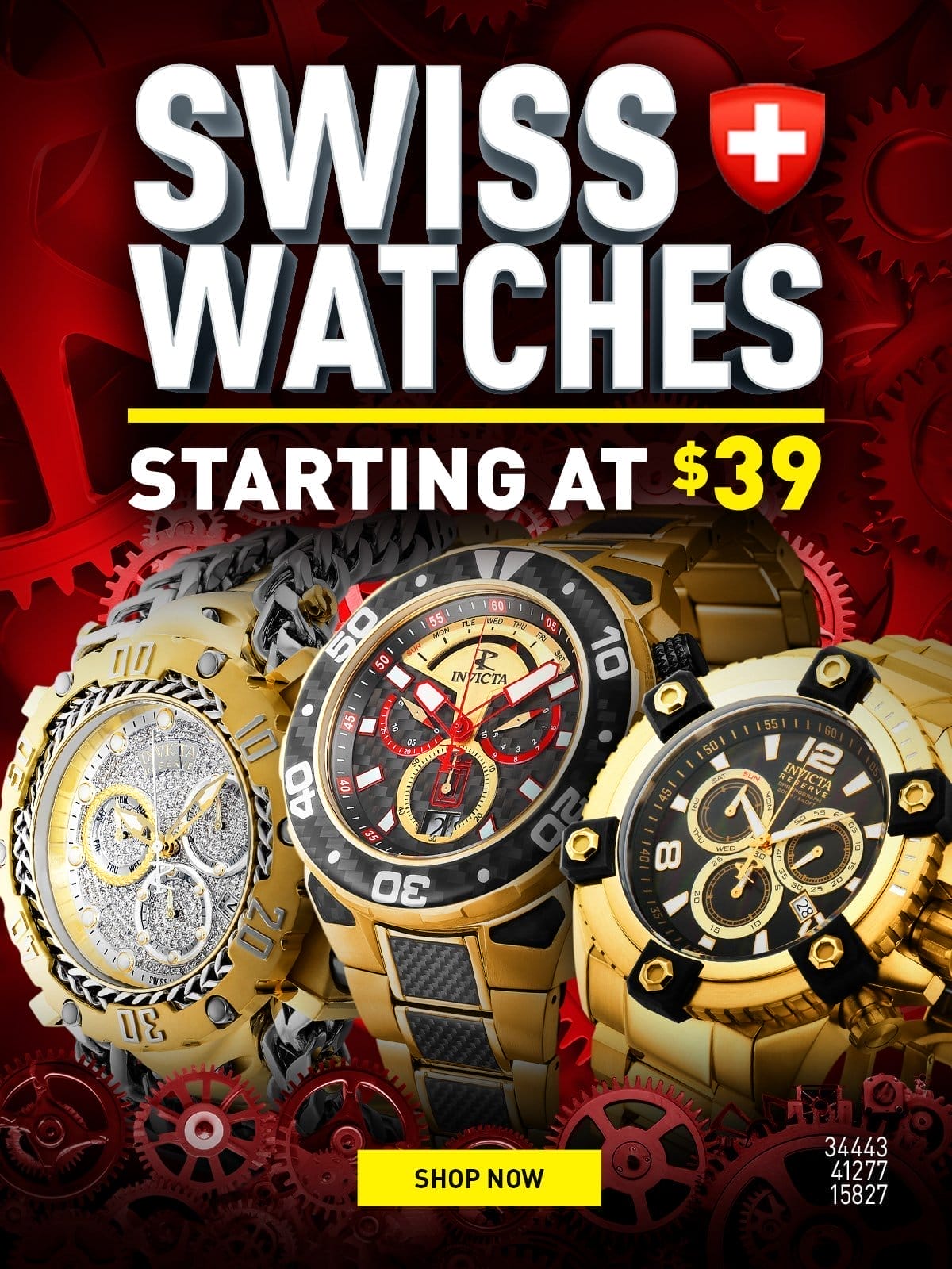 Swiss Watches - Starting at \\$39.90