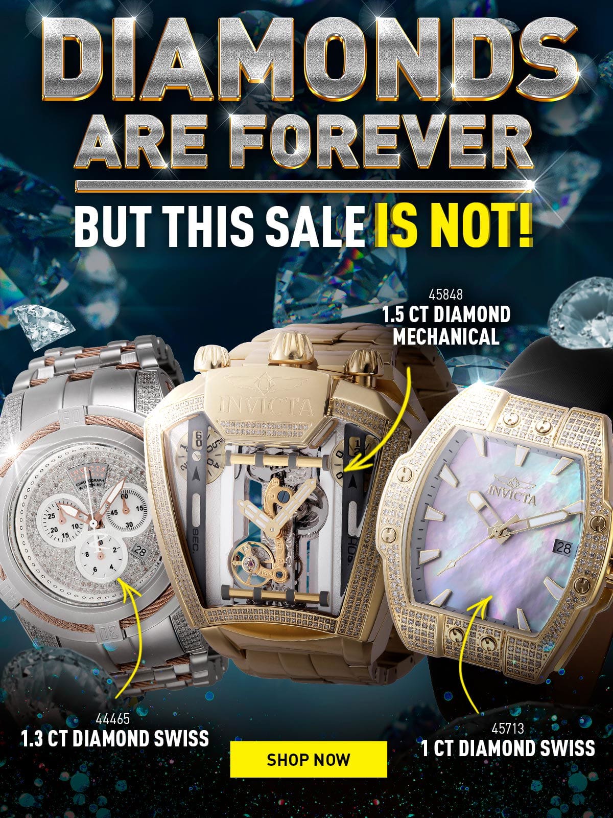 Diamonds are Forever but This Sale is Not! 