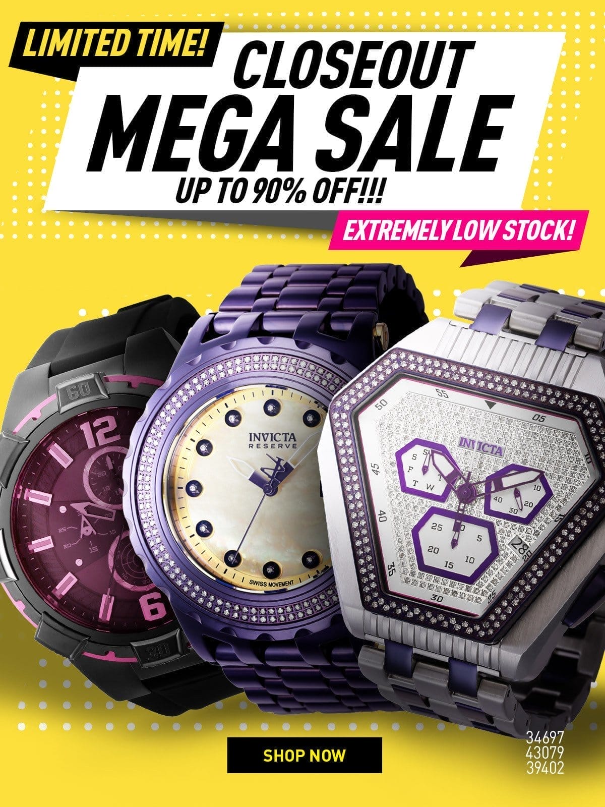 Closeout Mega Sale - Extremely Low Stock! Limited Time!