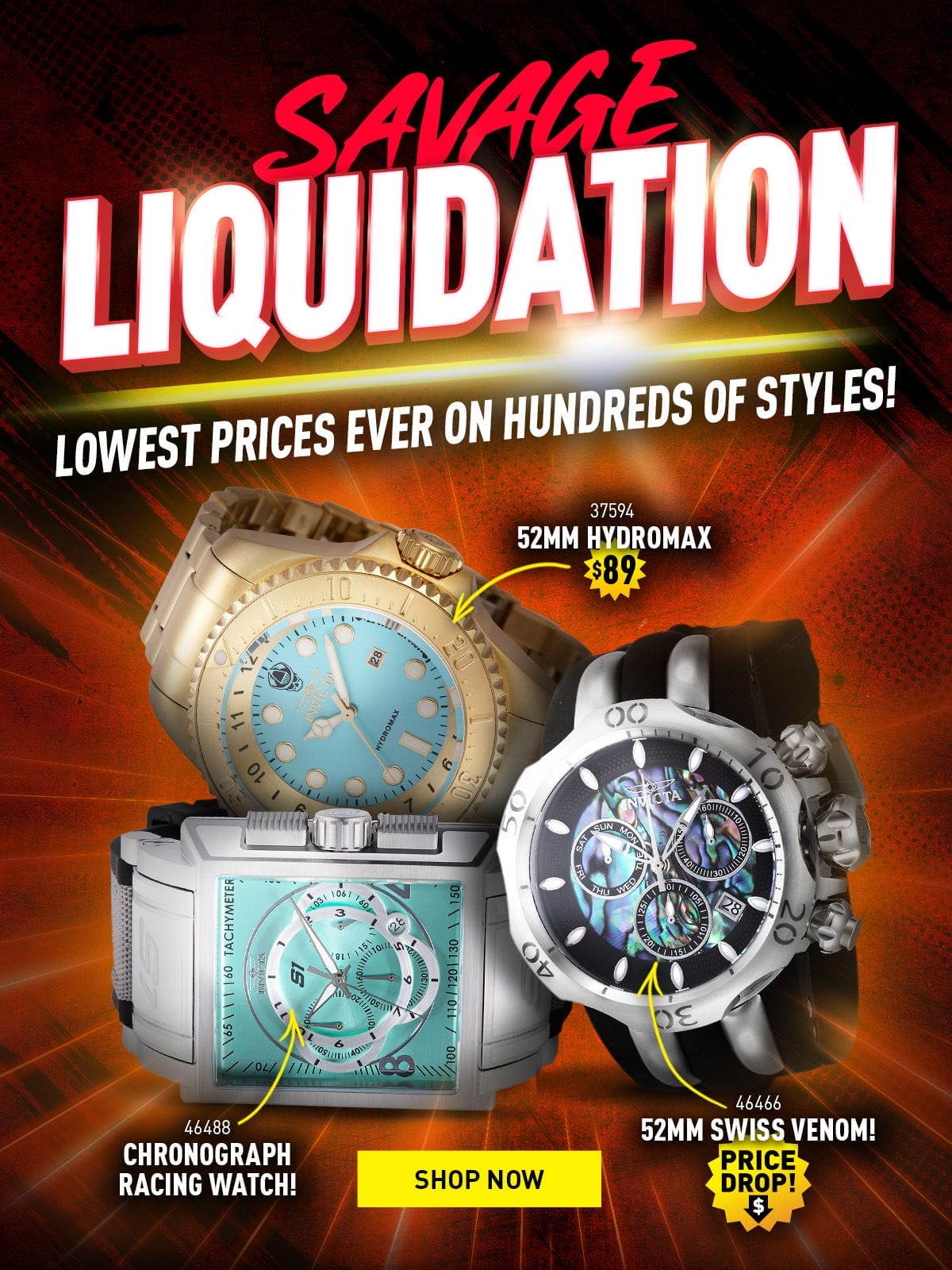 Savage Liquidation - Lowest Prices Ever on Hundreds of Styles