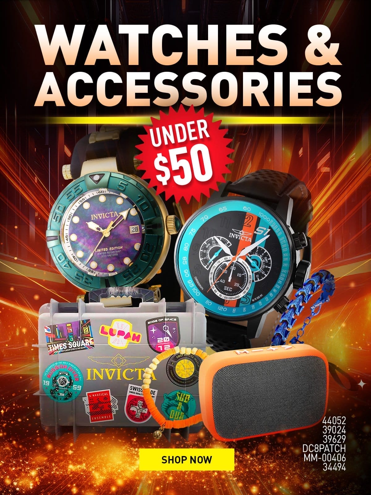 Watches and accessories under \\$50